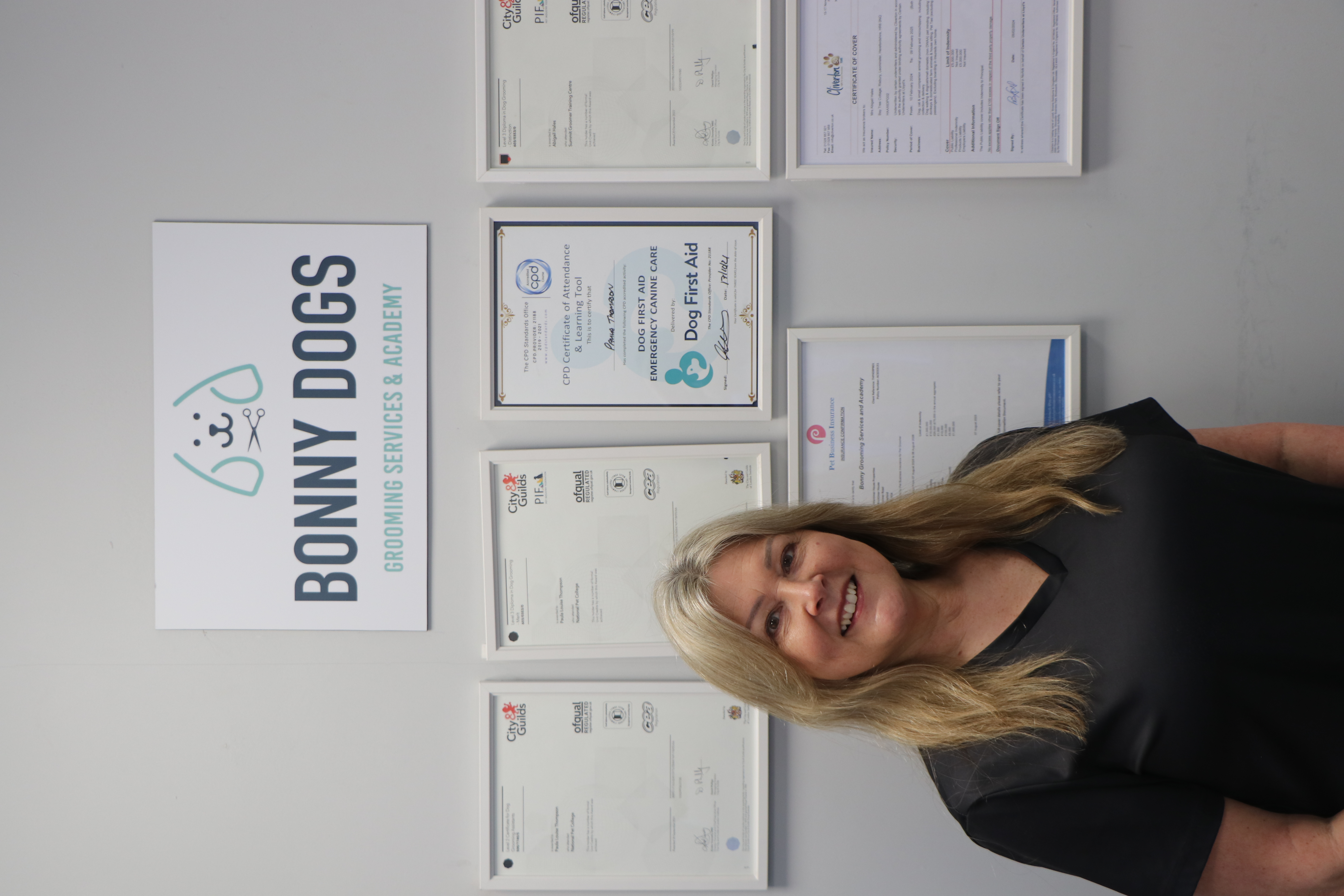 The head groomer at Bonny Dogs